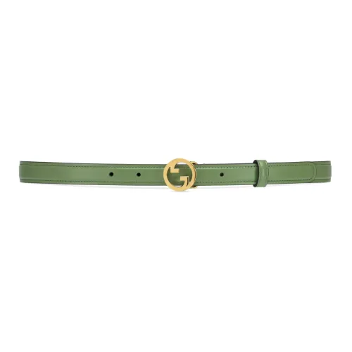 GUCCI Leather Belts Women's Green