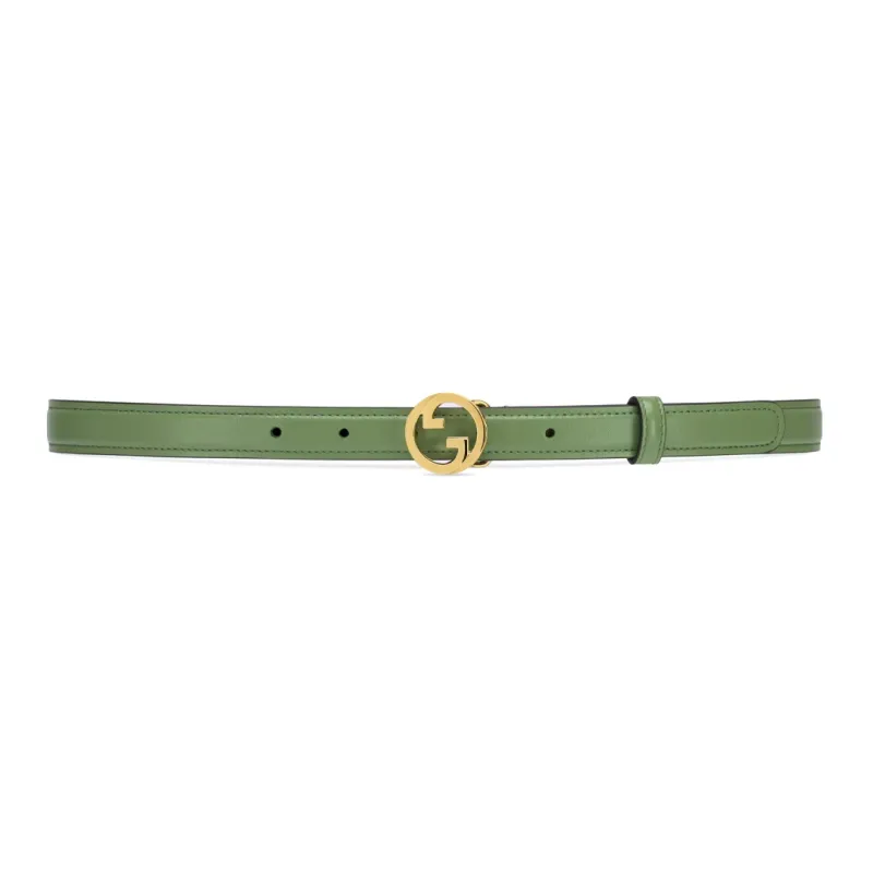 GUCCI Leather Belts Women's Green-0
