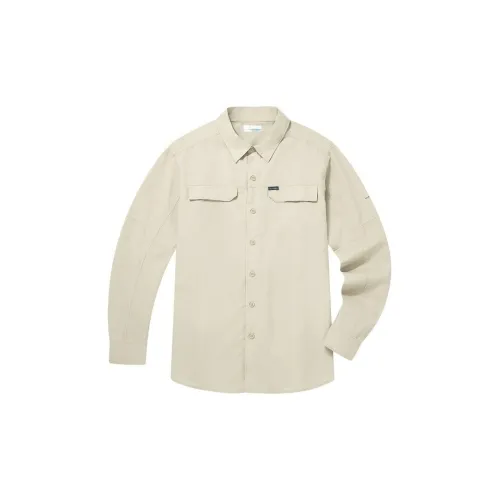 Columbia Shirts Men Khaki