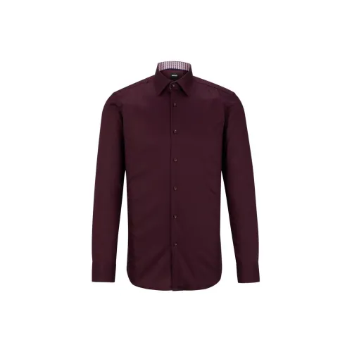 HUGO BOSS Shirts Men Dark Purple