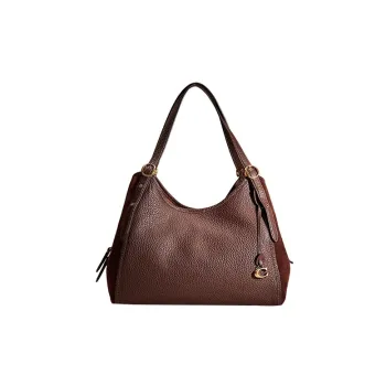 COACH Lori Soft Pebbled Leather With Suede Accents Handbag Shoulder Bag Women's Maple