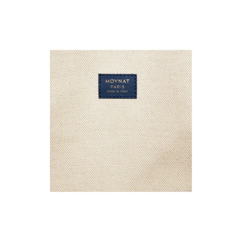 Moynat Canvas With Cow Leather Trim Tote Bag, Shopping Bag, Handbag, Shoulder Bag Men's Blue/Red/White-2