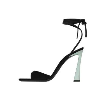 SAINT LAURENT Paz One-Strap Sandals 10.5cm Women's Black
