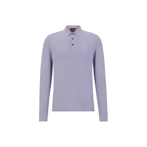 HUGO BOSS Polo Shirts Men Light Purple