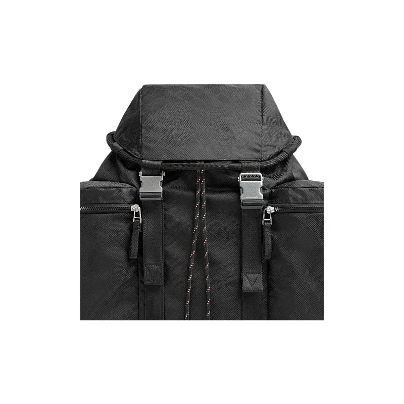 Bottega Veneta Leather Hand held Backpack Medium Size Men's Black-4