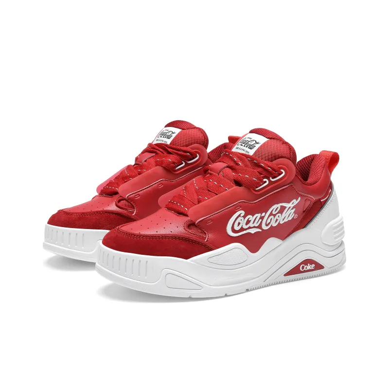 Coca-Cola Stylish Skateboarding Shoes Unisex Red-2