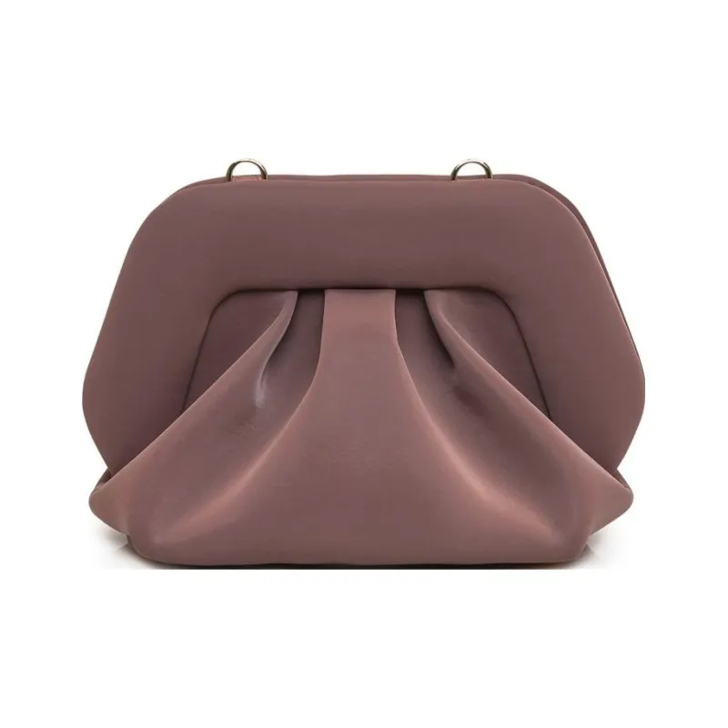 THEMOIRE GEA Satin One Shoulder Crossbody Clutches Regular Women's Taupe-3