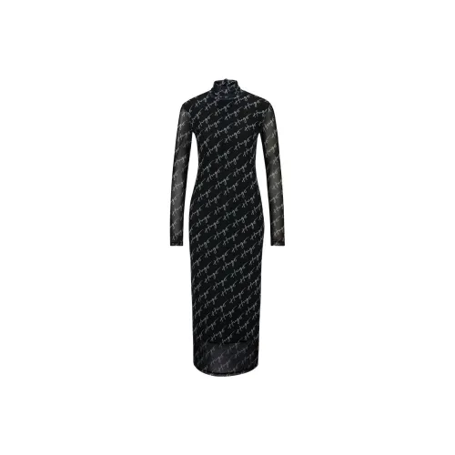 HUGO BOSS Long-Sleeved Dresses Women's Black