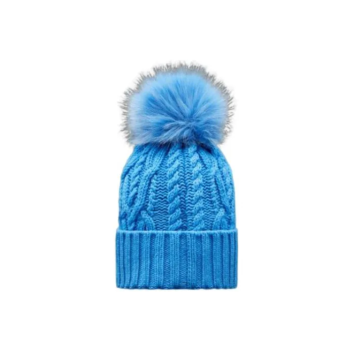 Moncler Logo-patch Cable-knit Beanie-1
