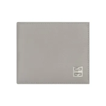 GIVENCHY Grained Calfskin Wallet Men's Medium Gray
