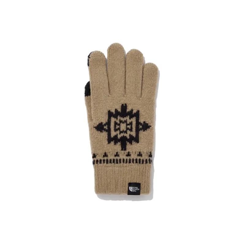 THE NORTH FACE Knit Gloves Unisex Brown-1
