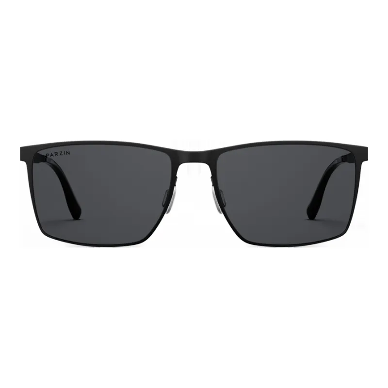 PARZIN Steel Rectangular Ink Lenses Men's-1