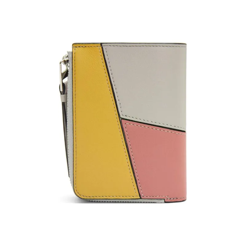 LOEWE Puzzle Calfskin Wallet Women's Multicolor-1