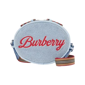 Burberry Soft Towel Fabric Shoulder Bag Crossbody Bag Regular Kids' Light Blue