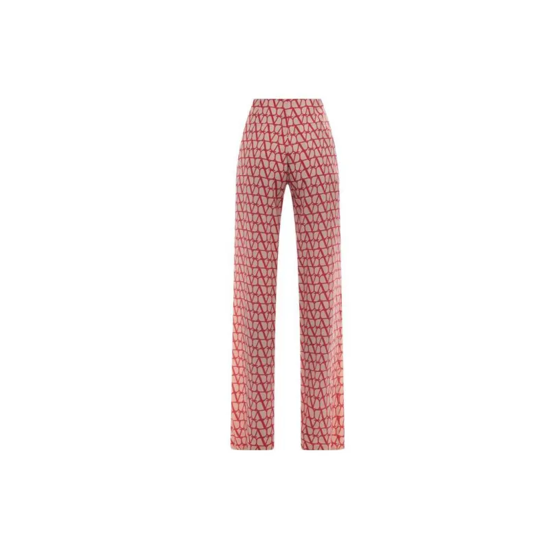 Valentino Knitted Sweatpants Women's Pink-1