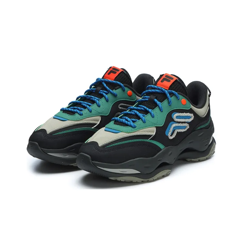 FILA FUSION Daddy Shoes 'Black Green'-2