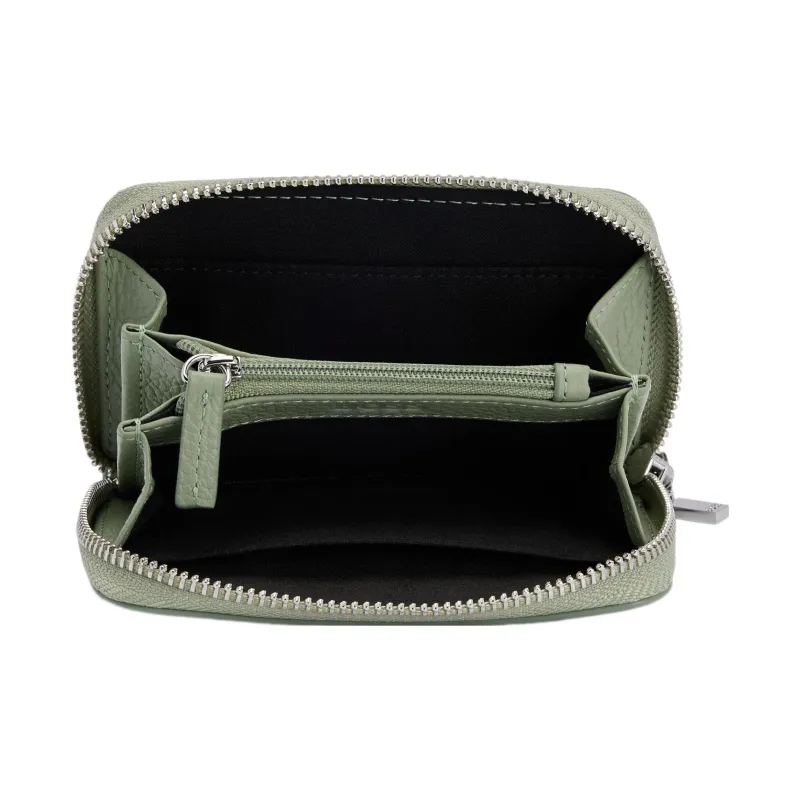 HUGO BOSS Cow Leather Wallet Women's Light Green-2