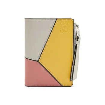 LOEWE Puzzle Calfskin Wallet Women's Multicolor