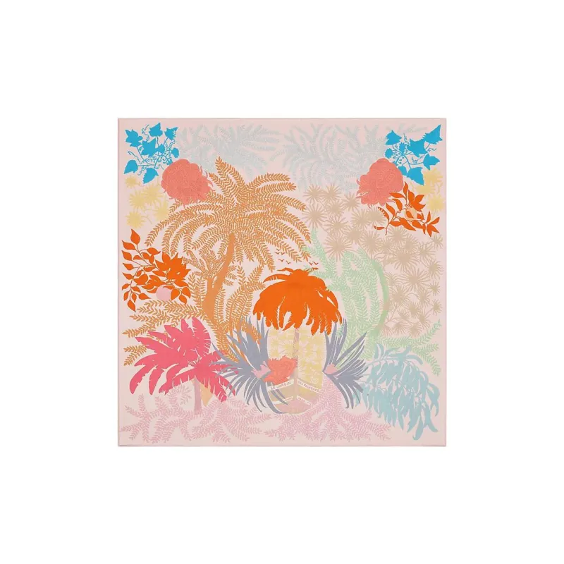 HERMES Le Jardin Des Peintres Silk Scarves Women's-2