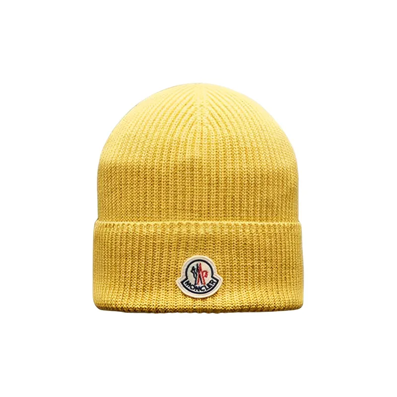 Moncler Beanies Men Yellow-0