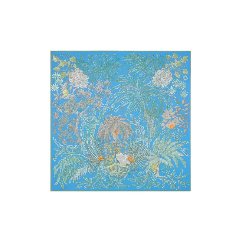 HERMES Le Jardin Des Peintres Silk Scarves Women's-1