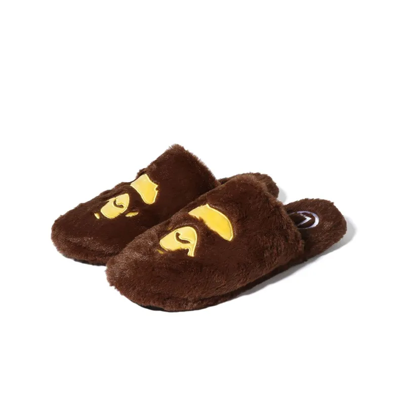 BAPE Ape Head Slipper Brown-0