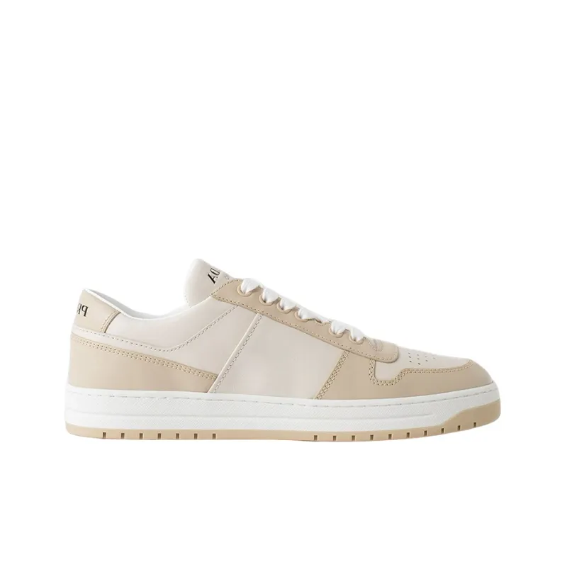 PRADA Downtown Leather Sneakers 'Beige' Women's-1