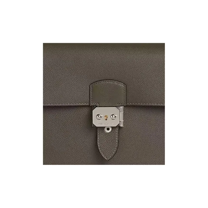 HERMES Sac A Depeches Evercolor Calfskin Courier Bag Shoulder Bag Crossbody Bag Men's G8 Vert Maquis Forest Green-4