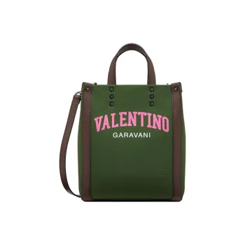 Valentino GARAVANI Canvas Tote Bag Shopping Bag Portable Canvas Bag Shoulder Bag Mini Men's Green