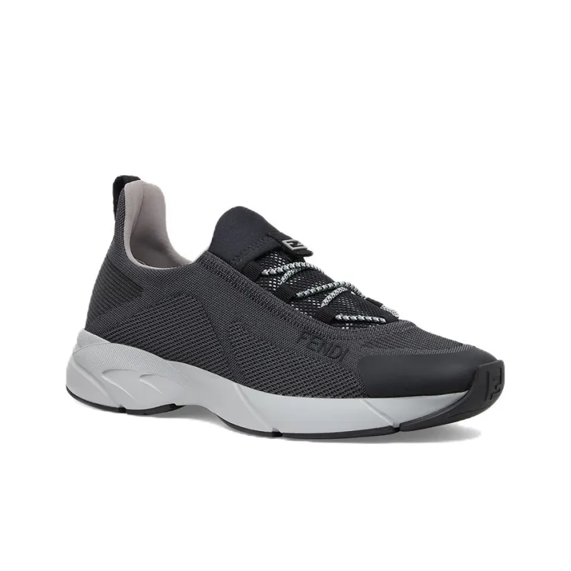 FENDI Cushioning Low Top Sports Casual Shoes Women's Gray-2