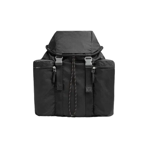 Bottega Veneta Leather Hand held Backpack Medium Size Men's Black