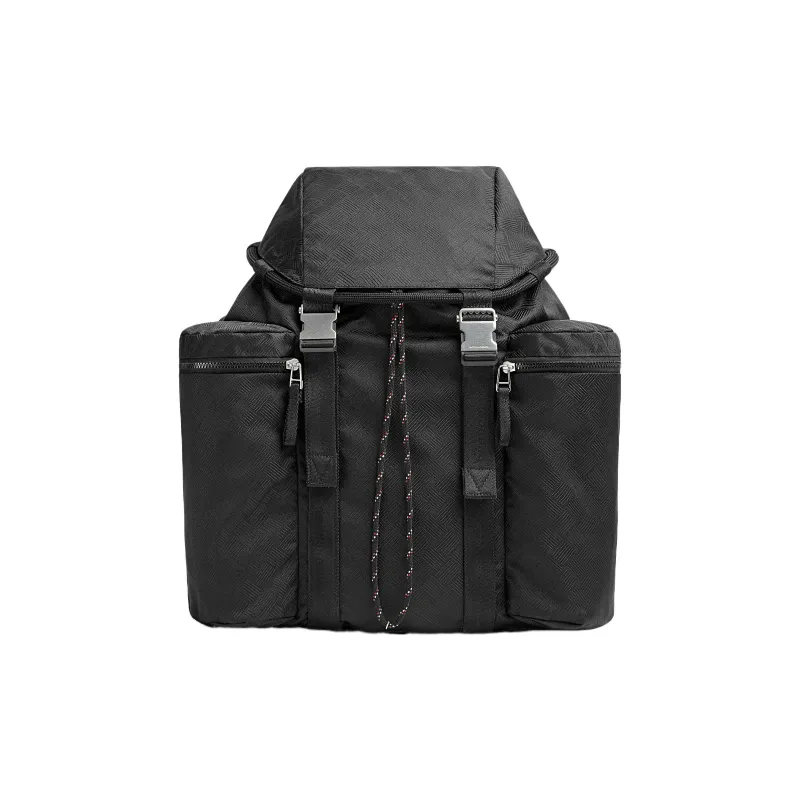 Bottega Veneta Leather Hand held Backpack Medium Size Men's Black-0