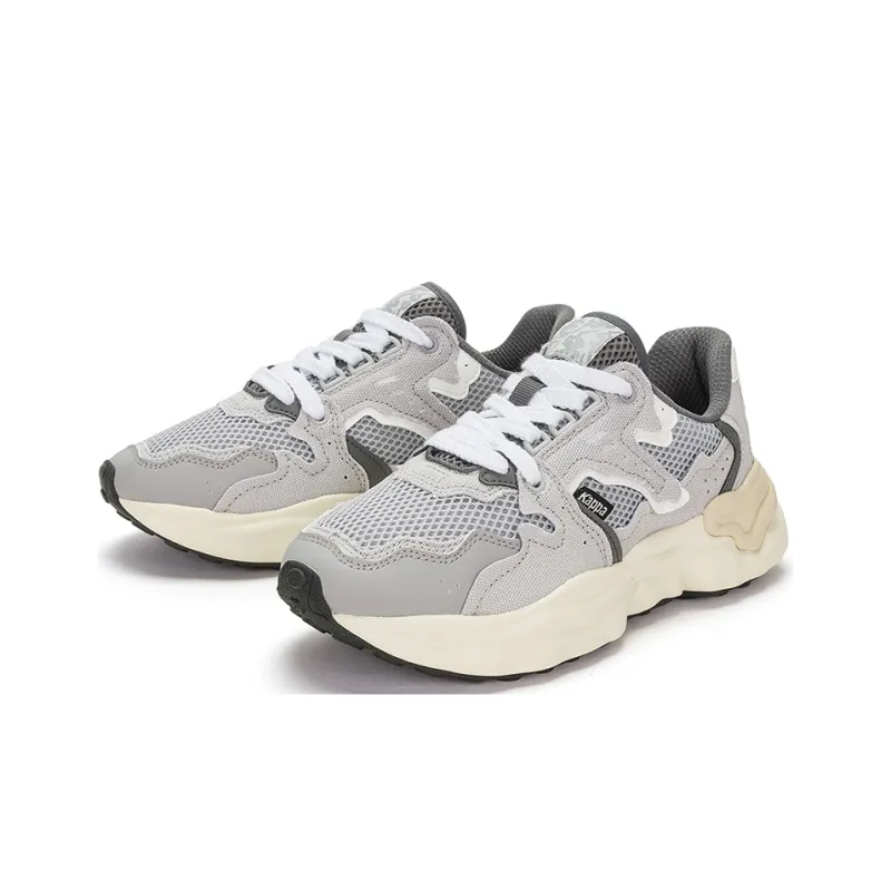 Kappa Anti Slip And Wear Resistant Breathable Low Top Casual Running Shoes Unisex Gray-5