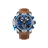 RT3532S-White Case Blue Dial Brown Strap