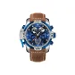 RT3532S-White Case Blue Dial Brown Strap