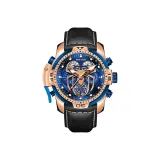 RT3532S-Rose Case Blue Dial Black Belt