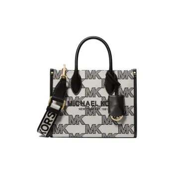 MICHAEL KORS Polyester Tote Bag Shopping Bag Handbag Shoulder Bag Crossbody Bag Small Size Women's Black