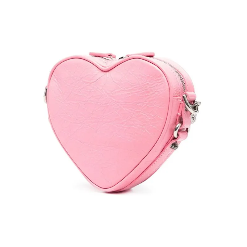 Balenciaga Le Cagole Heart Mini Bag Pink-1