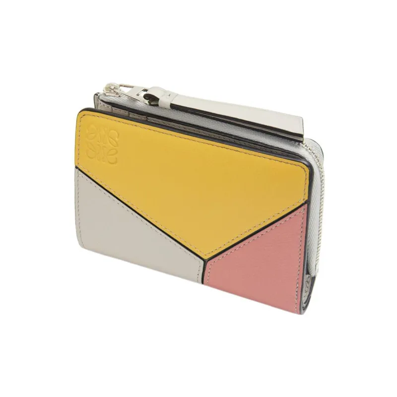 LOEWE Puzzle Calfskin Wallet Women's Multicolor-2