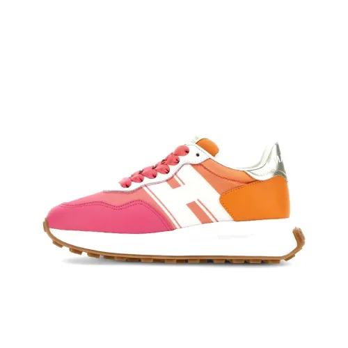 HOGAN H641 Casual Shoes Women's Low-Top Orange Pink