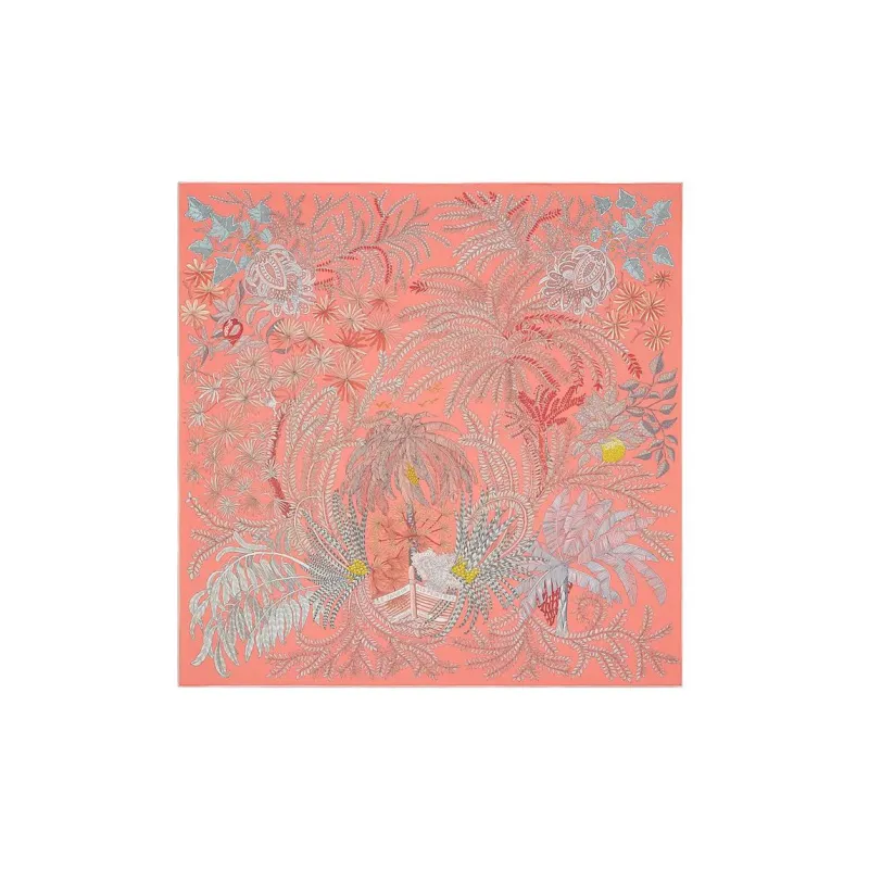 HERMES Le Jardin Des Peintres Silk Scarves Women's-1