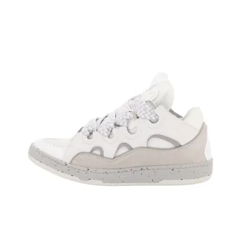 Lanvin Curb Low Top Stylish Skateboarding Shoes Men's Gray White