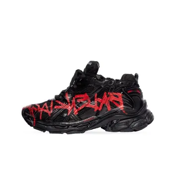 Balenciaga Runner Graffiti Black Red