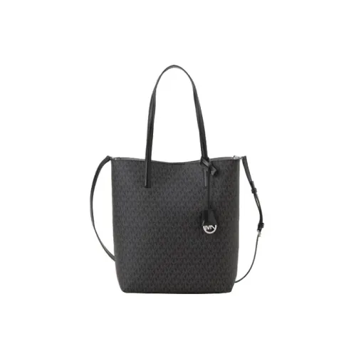 MICHAEL KORS Canvas Tote Bag Shopping Bag Portable Crossbody Bag Shoulder Bag Women's Black