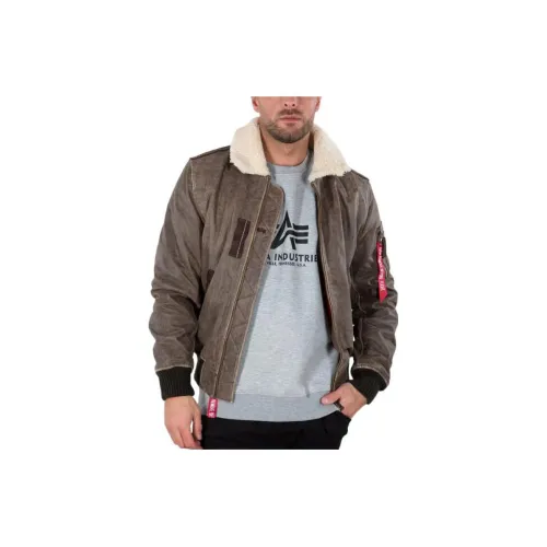 Alpha Industries Jackets Men Dark Brown