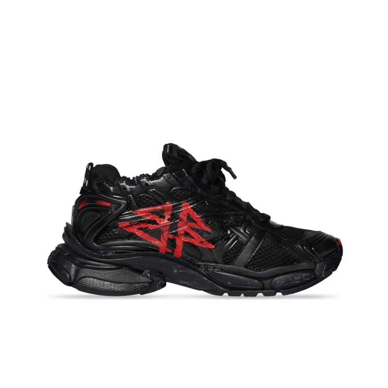 Balenciaga Runner Graffiti Black Red-1