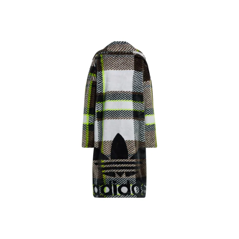 Adidas Ivy Park Halls Of Ivy Plaid Faux Fur Jacket All Gender-1