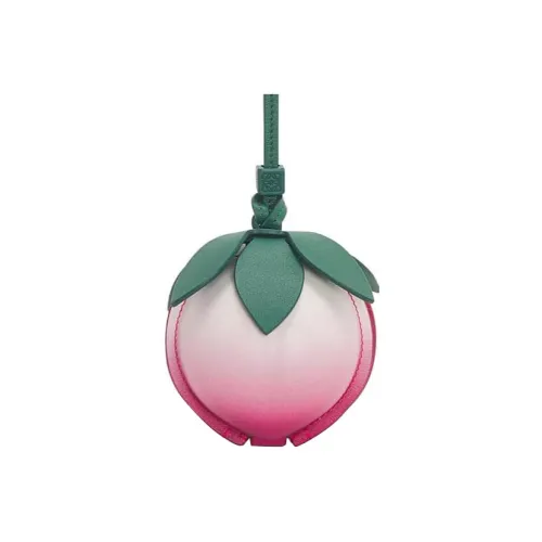 LOEWE Cow Leather Tassel Bag Clutch Women's Pink/Green