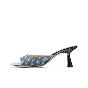 Jimmy Choo Slip Resistant Slide Slippers Women's Blue