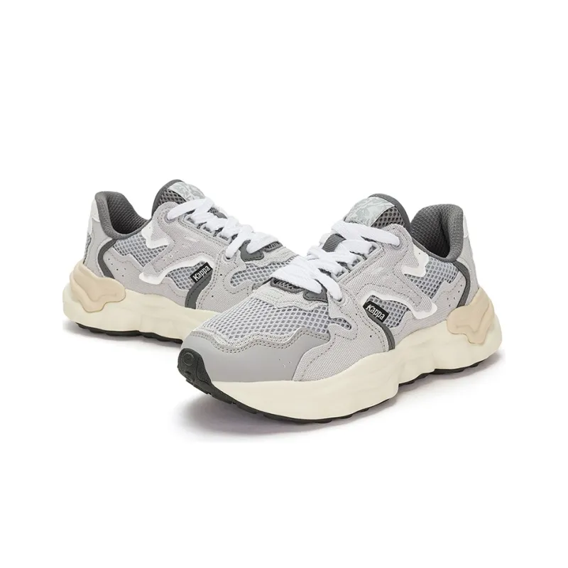 Kappa Anti Slip And Wear Resistant Breathable Low Top Casual Running Shoes Unisex Gray-6